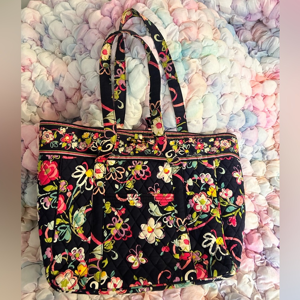 Vera Bradley “Ribbons” Laptop Tote Bag